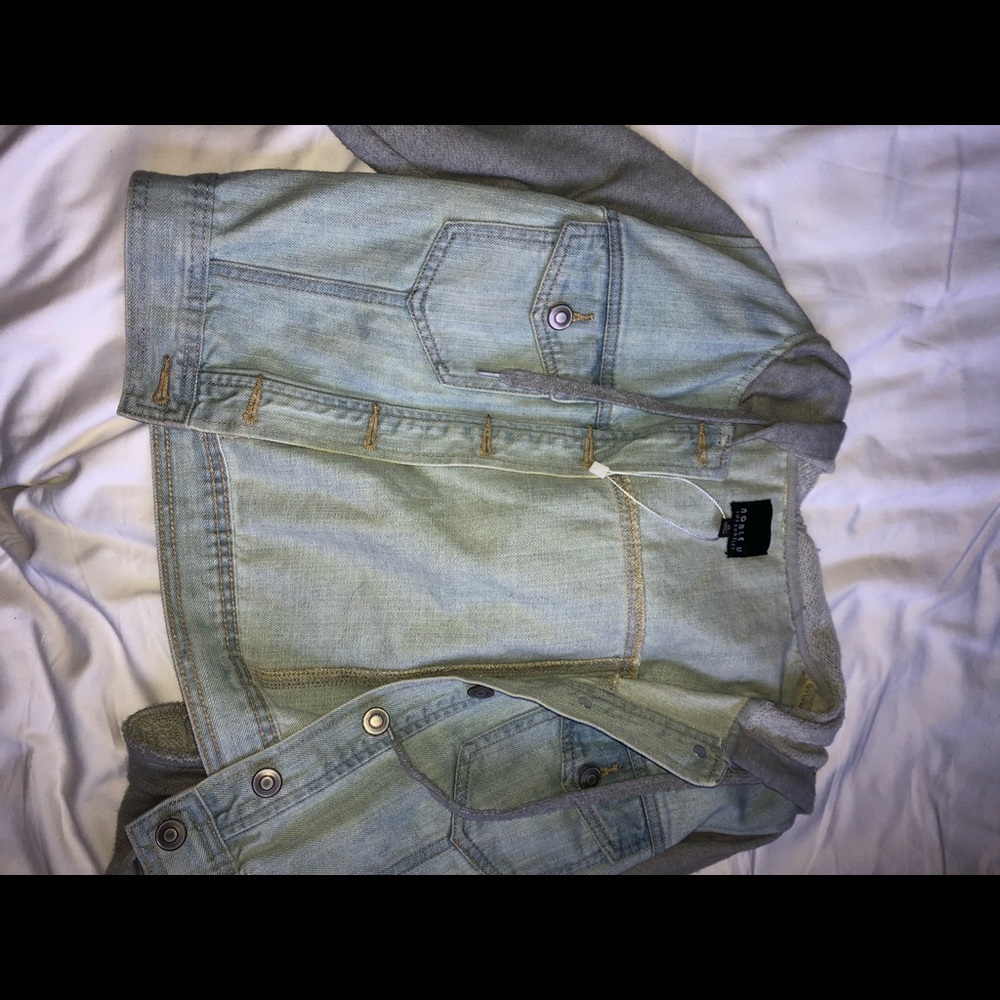 Jean and hoodie jacket